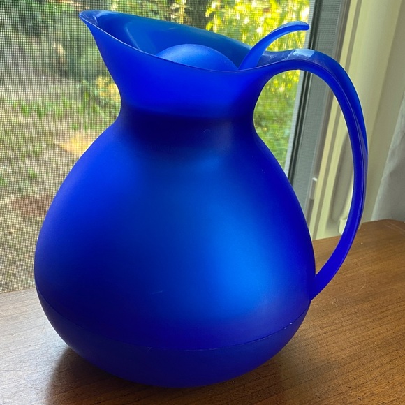 alfi Other - Alfi Thermal Vacuum Blue Water Pitcher made in Czech Republic 8" stamped Germany